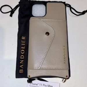 NEW iphone 11 pro max Bandolier case NINA Smooth Leather Crossbody (case only)